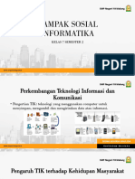 Dampak Sosial Informatika