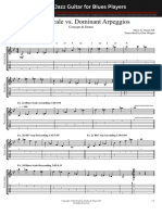 4 Blues Scale vs. Dominant Arpeggios