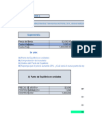 PRÁCTICAS DEL PUNTO DE EQUILIBRIO 08 Marzo