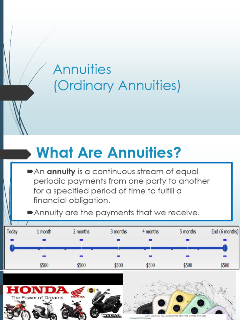 Understanding Ordinary Annuities | PDF | Present Value | Financial Services