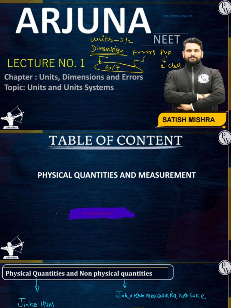 Unit Dimension And Measurement Pdf