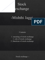 Stock Exchange - Mishthi Jaggi