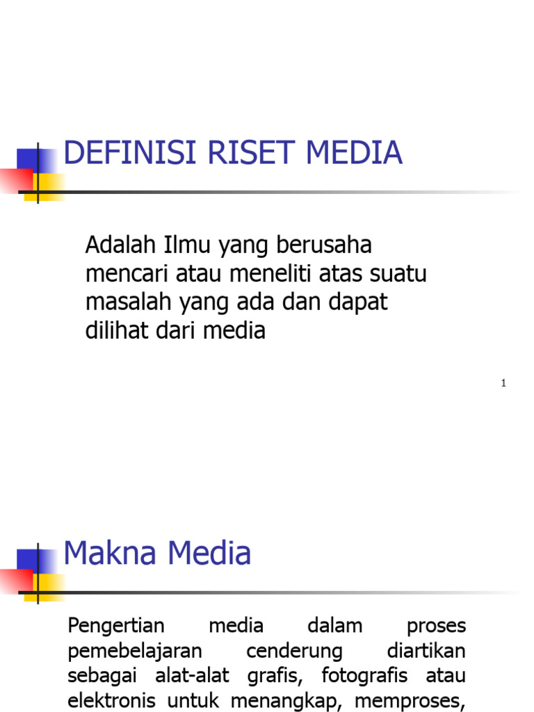 Definisi dan Jenis Riset Media | PDF | Karier & Perkembangan | Filsafat