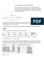 Calculating FATG Molar Mass