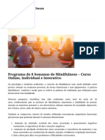 Programa de 8 Semanas de Mindfulness - Curso Online, Individual e Interativo - Instituto Felipe de Souza