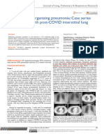 Post Covid-19 Organizing Pneumonia Case Series For 6 Patients With post-COVID Interstitial Lung Disease