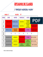 Planificador de Clases Segundo Grado