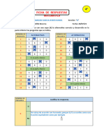 FICHA DE RESPUESTAS - 4° MATEMÁTICA - Evaluacion Diagnóstica