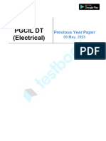 PGCIL DT (Electrical) Official Paper (Held On - 05 May, 2023)