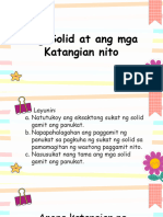 Q1 Science Aralin 1.7 Ang Solid at Ang Mga Katangian Nito