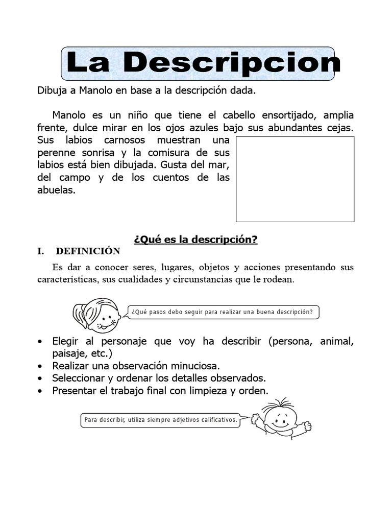 Descripcion De Puesto Vendedorejemplos De Descripciones Cortas