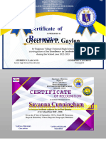 Certificate Spec - Award