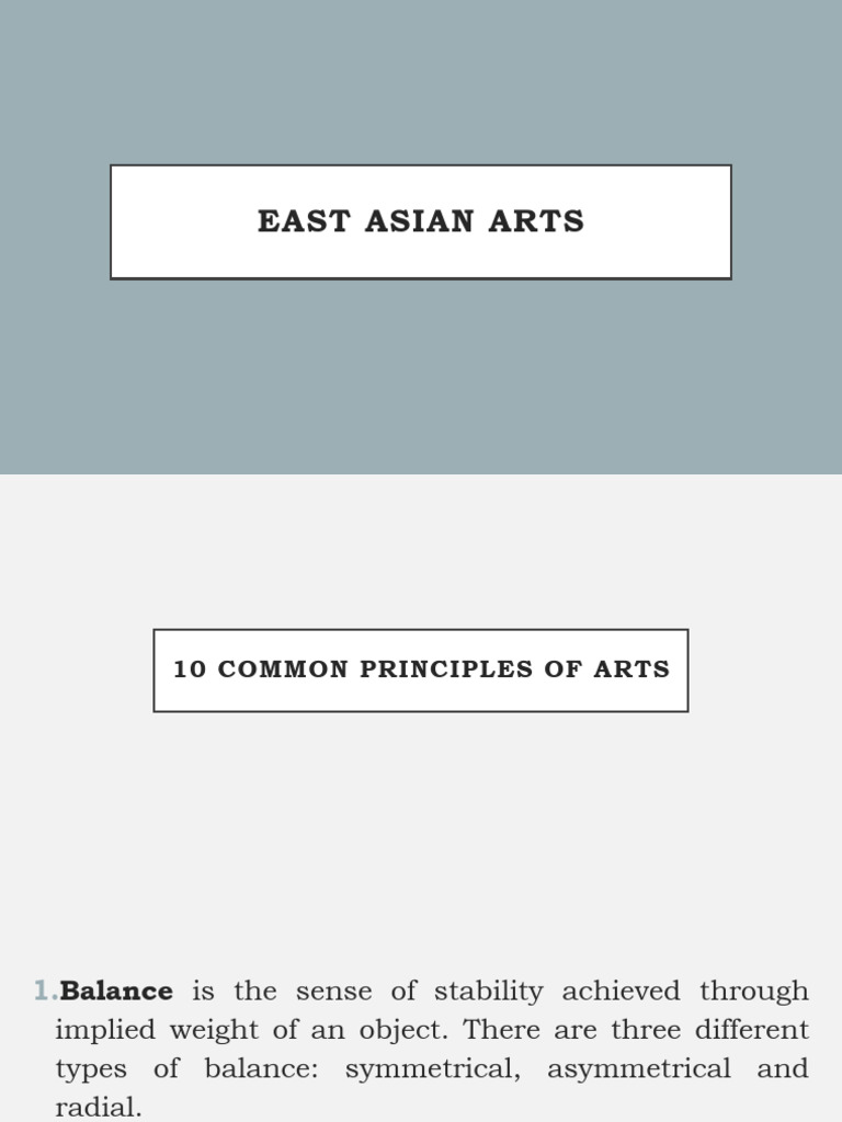 Principles of East Asian Arts Explained | PDF | Mask | Composition ...