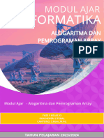 Informatika - Pemrograman Dan Alogaritma Array - Cy F Xii