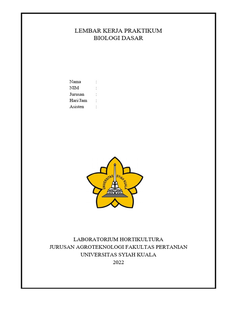 Cover Lembar Kerja | PDF