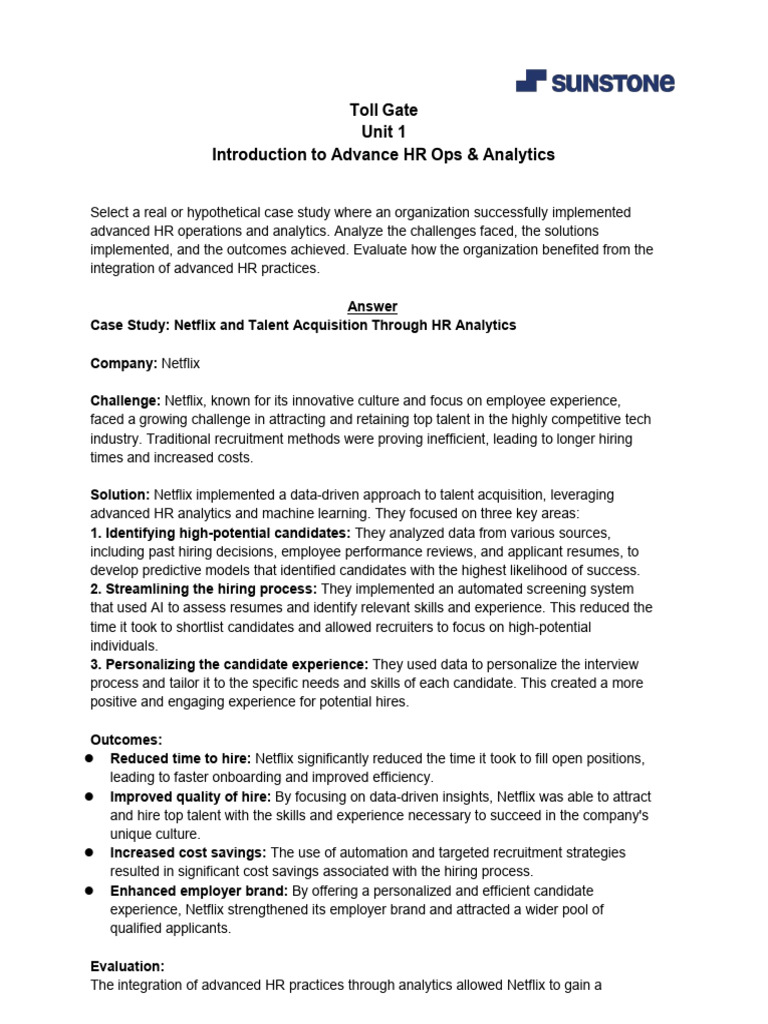 Toll Gate 1 HR by Navin Kumar | PDF | Analytics | Recruitment