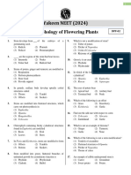 Morphology of Flowering Plant - DPP 02 (Of Lecture 04) - Yakeen NEET 2024