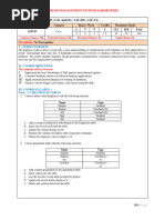 DBMS Lab Experiments