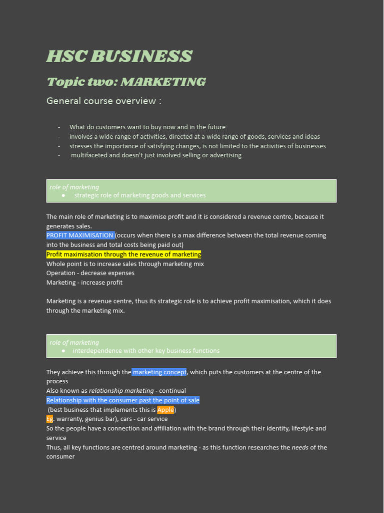 Business Marketing Notes | PDF | Marketing | Brand