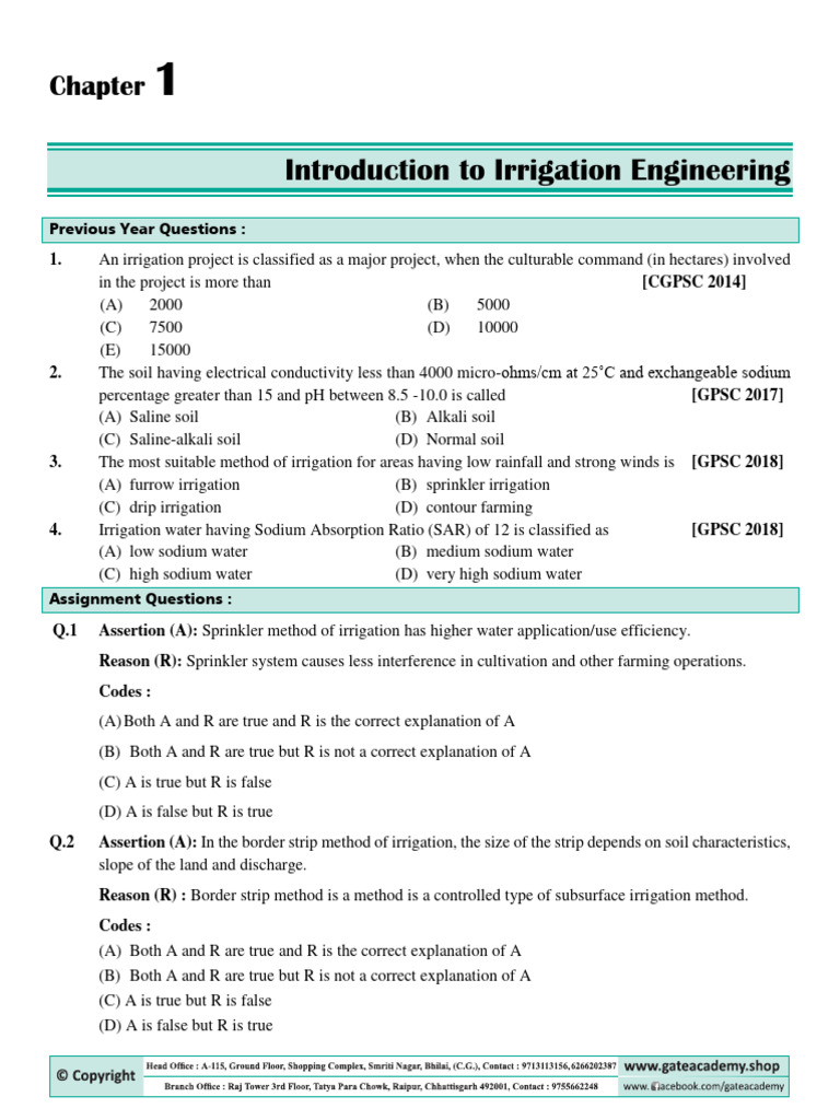 Irrigation Workbook | PDF