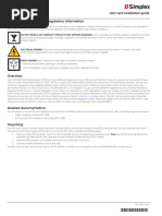 Cautions, Warnings, and Regulatory Information: NAC Card Installation Guide