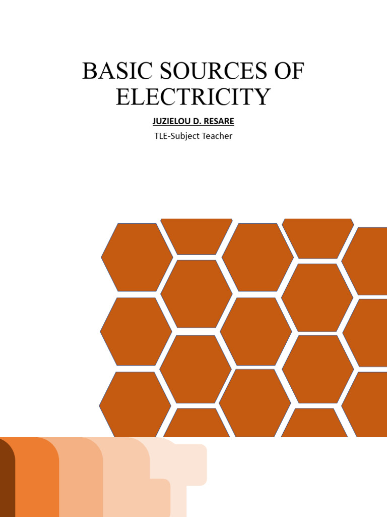 Basic Sources of Electricity | PDF
