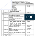 Susunan Acara Musyawarah Komisariat