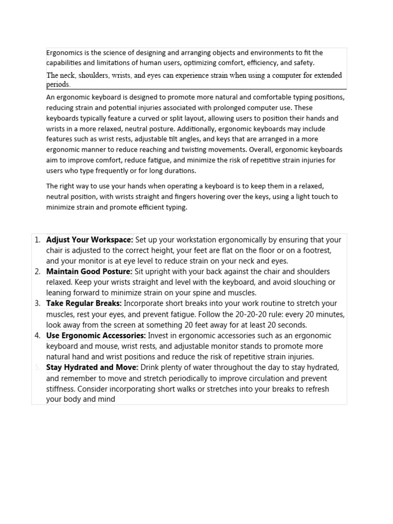 Ergonomics Question and Answer Download Free PDF Human Factors And