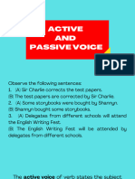 Active and Passive Voice Presentation