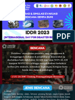 Materi Simulasi Evakuasi Bencana IDDR 2023