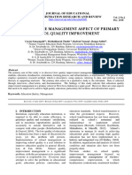 Analysis of The Management Aspect of Pri