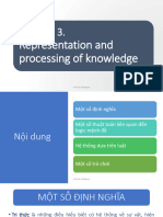 Representation and Processing of Knowledge: Artificial Intelligence