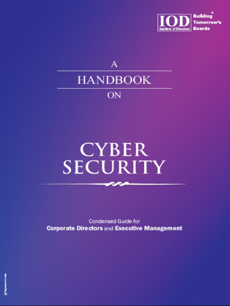 A handbook on cyber security condensed guide for corporate directors
