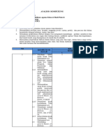 Analisis Kompetensi Semester 1