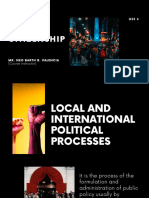 3 - Global Citizenship - Local and International Political Processes