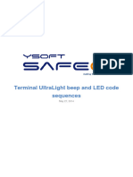 Terminal UltraLight Beep and LED Code Sequences