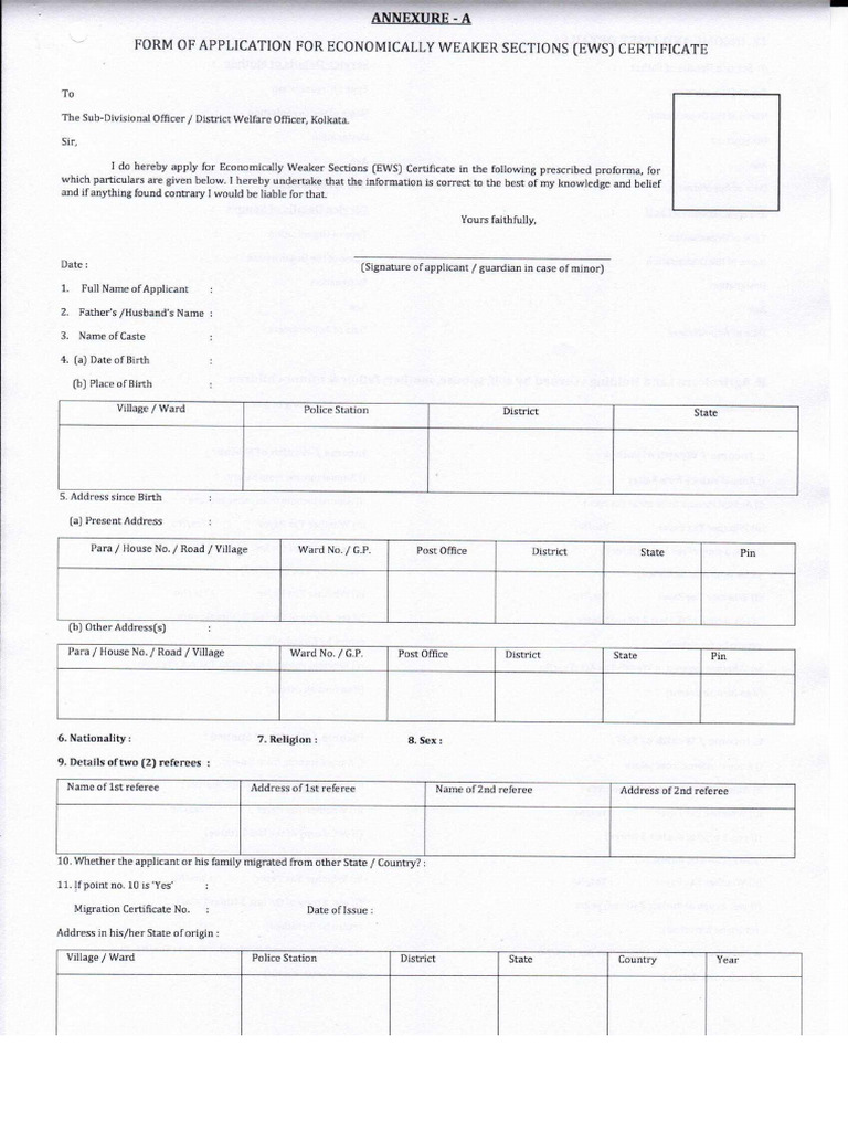 EWS From | PDF