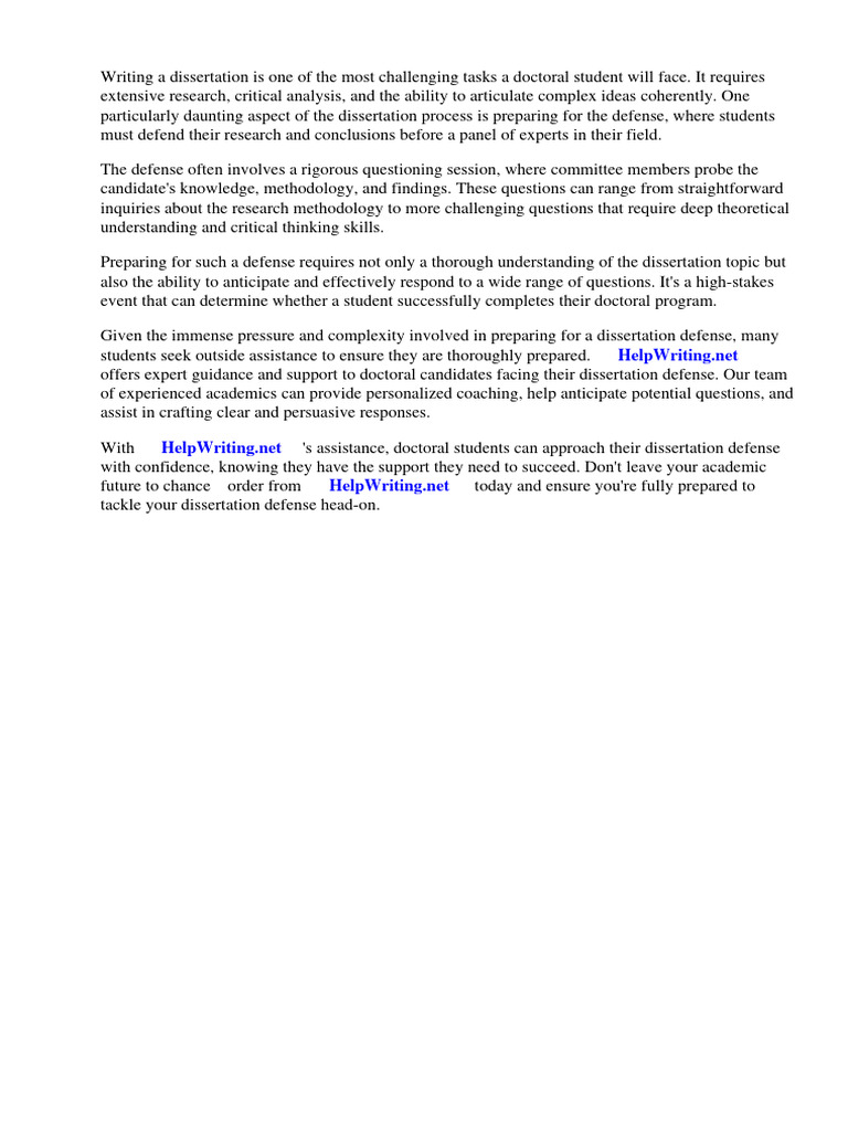 Phd dissertation defense questions pdf thesis doctor of philosophy