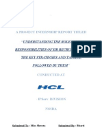 Project Report HCL - Bharti