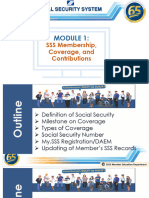Module 1 - SSS Membership and Contributions
