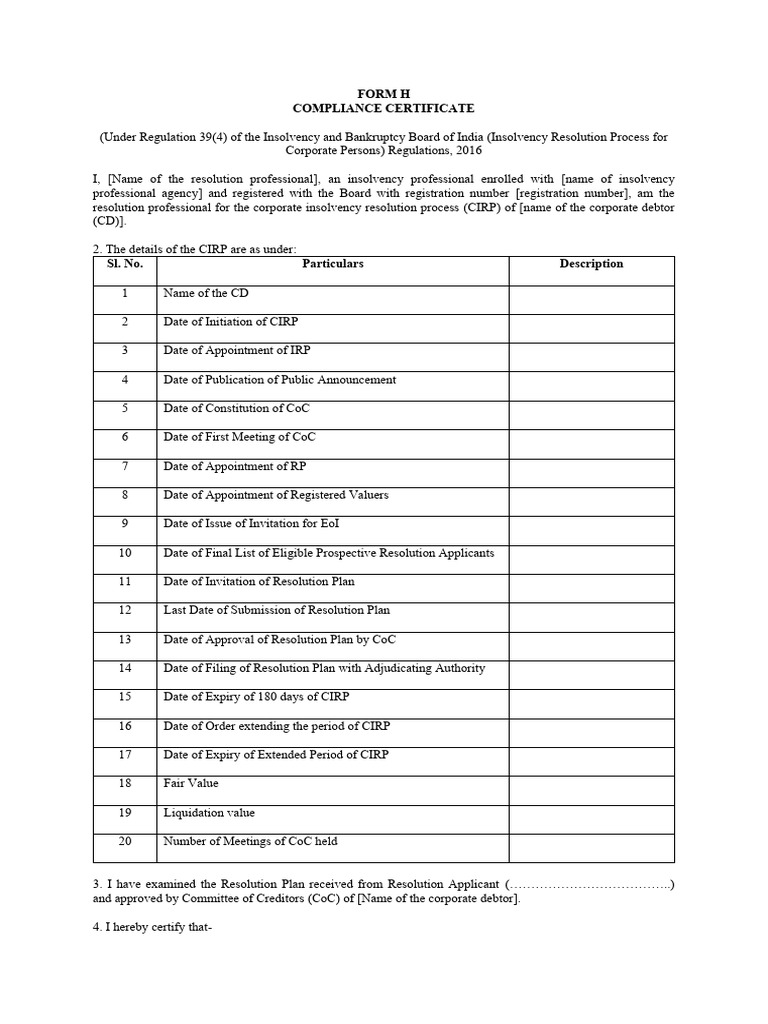 Form h pdf bankruptcy creditor