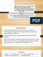 Abstract Number 011 Histopathological Effect of Lead and Cadmium and The