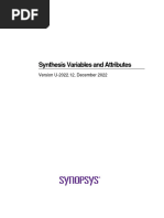 Synthesis Variables and Attributes