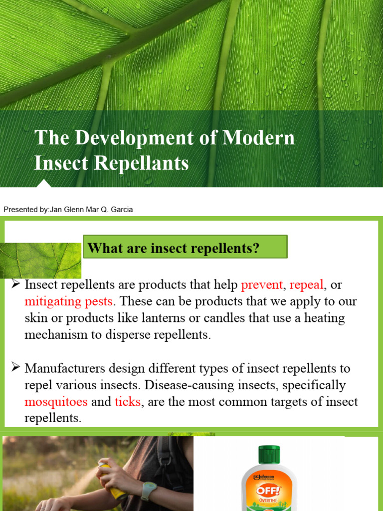 Development of Modern Insect Repellents | PDF | Wellness