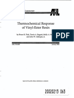 Vinyl Ester Thermo Chemical Response