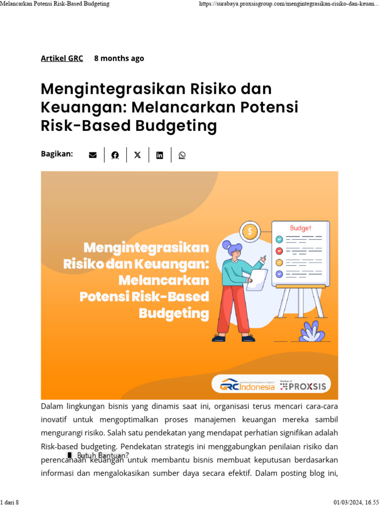 Potensi Penganggaran Berbasis Risiko | PDF | Bisnis