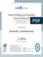 CertificateOfCompletion - Financial Modeling and Forecasting Financial Statements