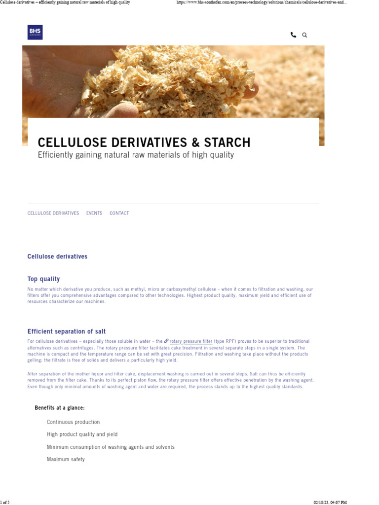 Efficient Filtration for Cellulose Derivatives | PDF | Filtration ...