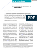 Int J Psychol - 2023 - Huminuik - The Five Connections A Human Rights Framework For Psychologists