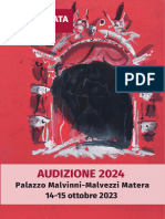 Audizione 2024: 14-15 Ottobre 2023